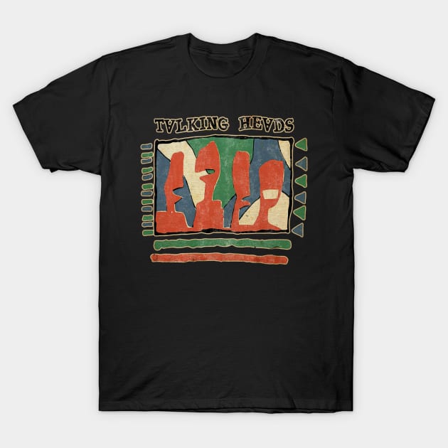 Talking Heads # Vintage Style Fan Art T-Shirt by Equal Design